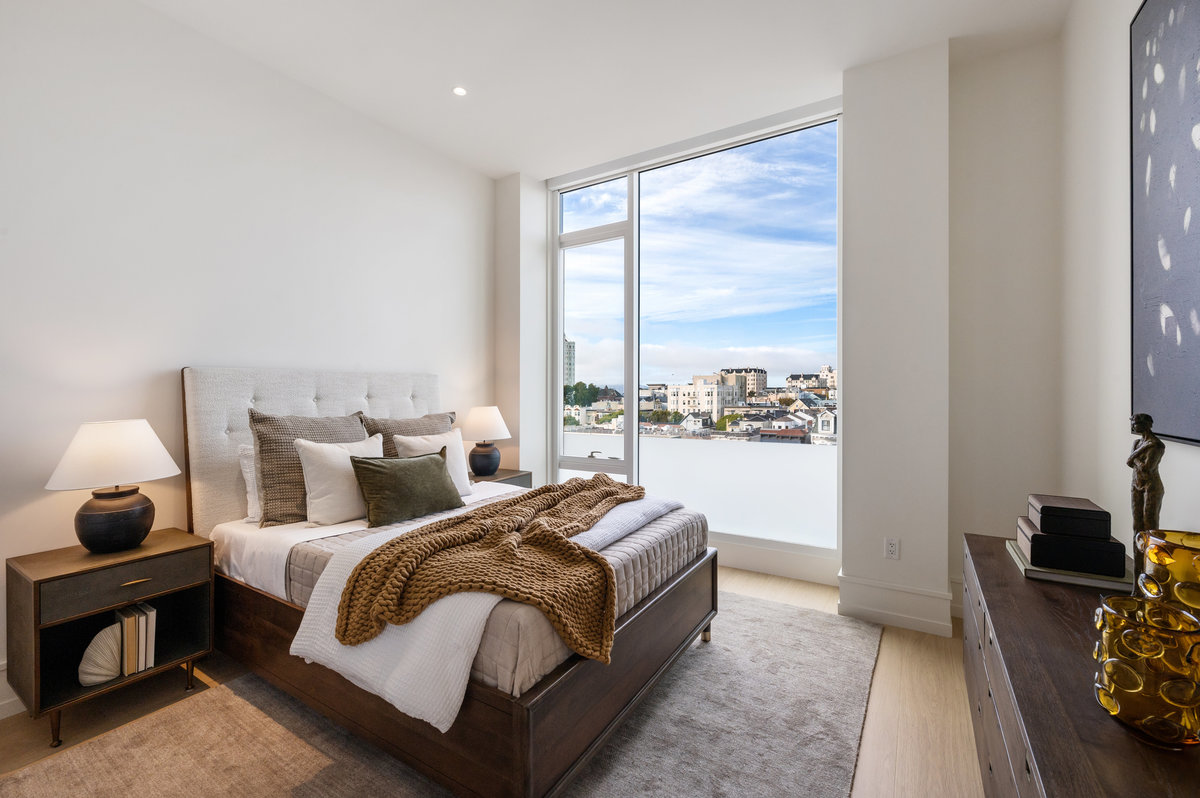 Bedroom 2, north windows