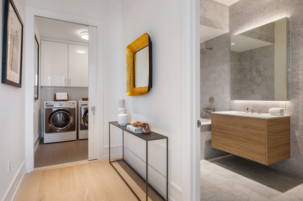 Bath 2, hall to laundry