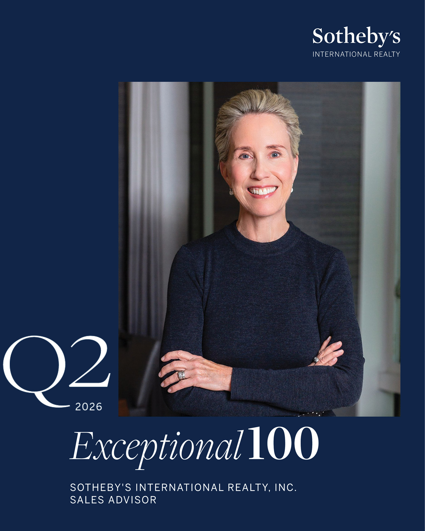 Rebecca Named to Sotheby's "Exceptional 100 " for Q2 | 2026